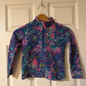 Lilly Pulitzer Skipper Popover Mock Neck Quarter Zip